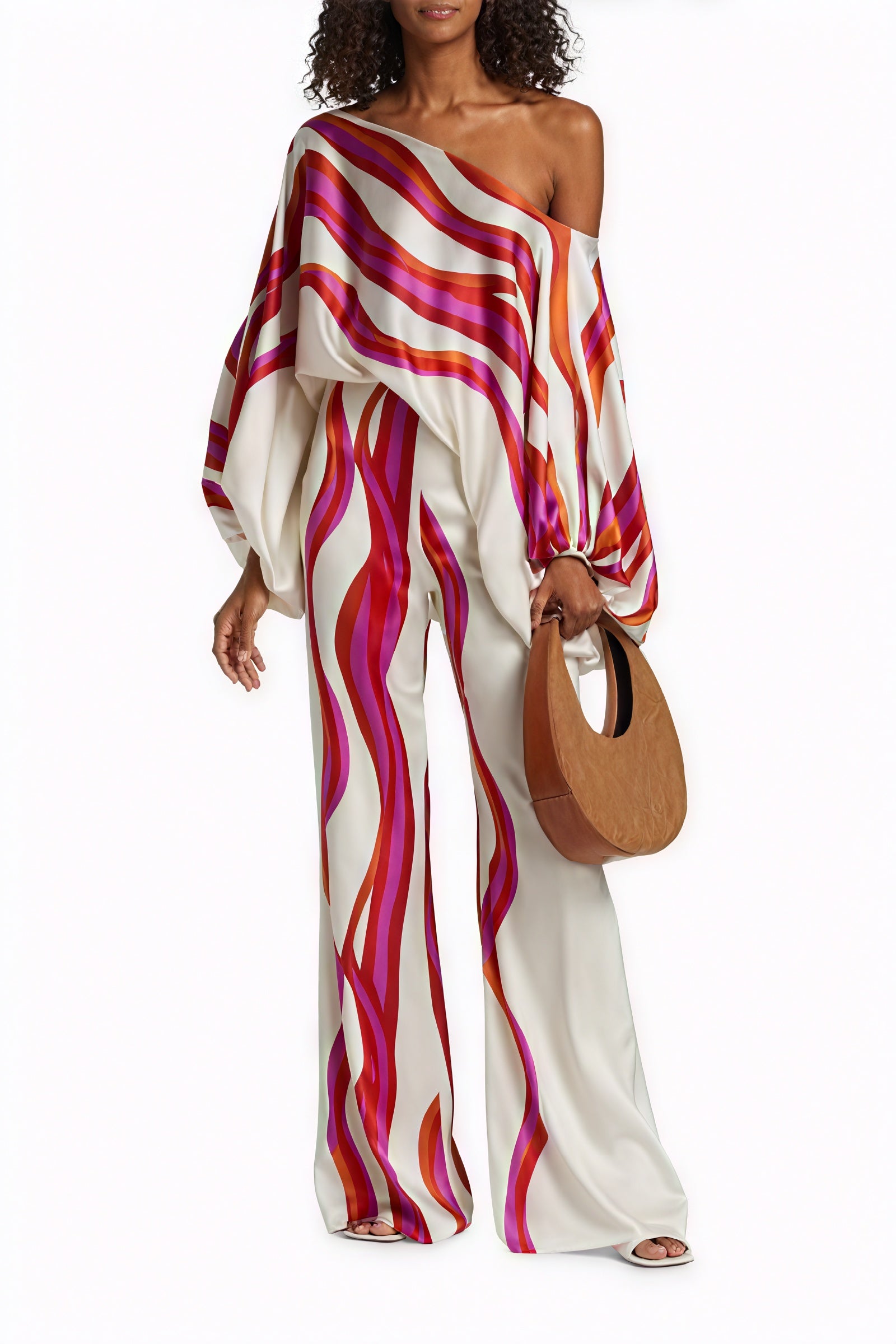 Asymmetrisches Top mit Voluminösem Ärmel