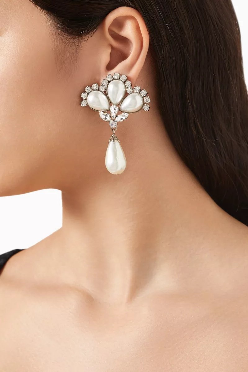 Elegante Statement Ohrringe mit Kristall