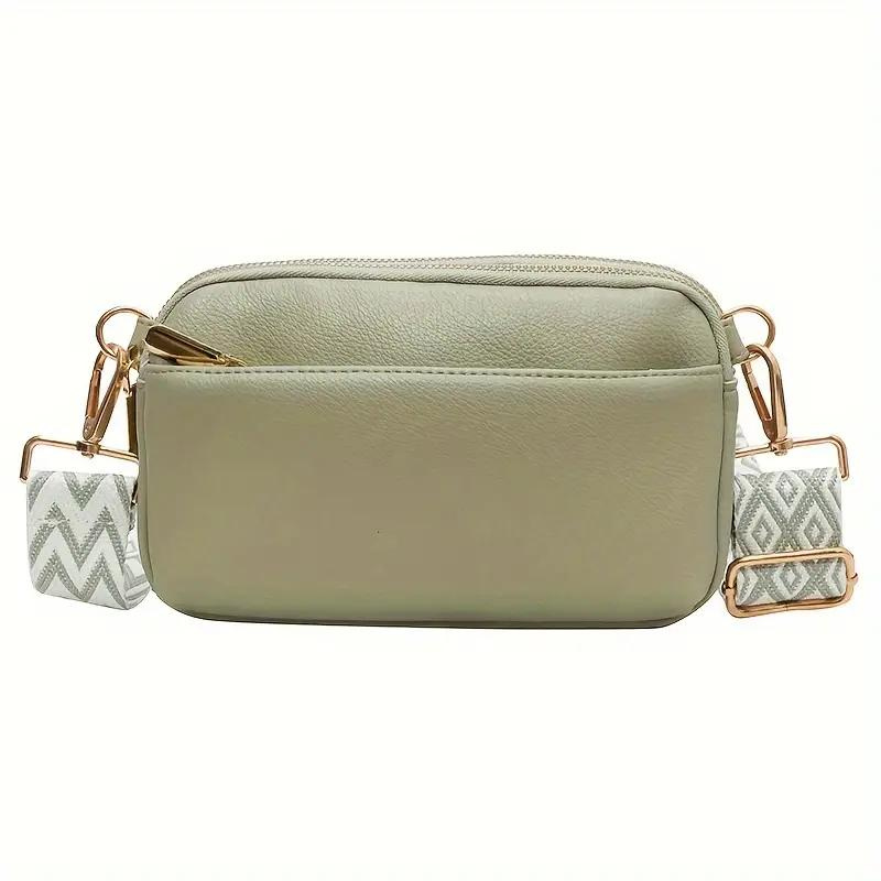 Moderne Crossbody Handtasche mit Musterriemen