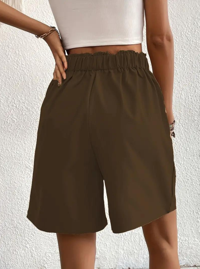 Damen Shorts – Hochtailliert, Bundfalten, mit Taschen-82558-7dc3d4f2-6dcf-434c-b8e6-b0e910d29eb8