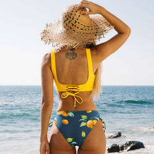 Damen Zweiteiliger Badeanzug – Wickel-Top & Blumenmuster, Strandmode-81786-7f6d9f8b-2c0e-4ecc-b877-5b272f5bd78f