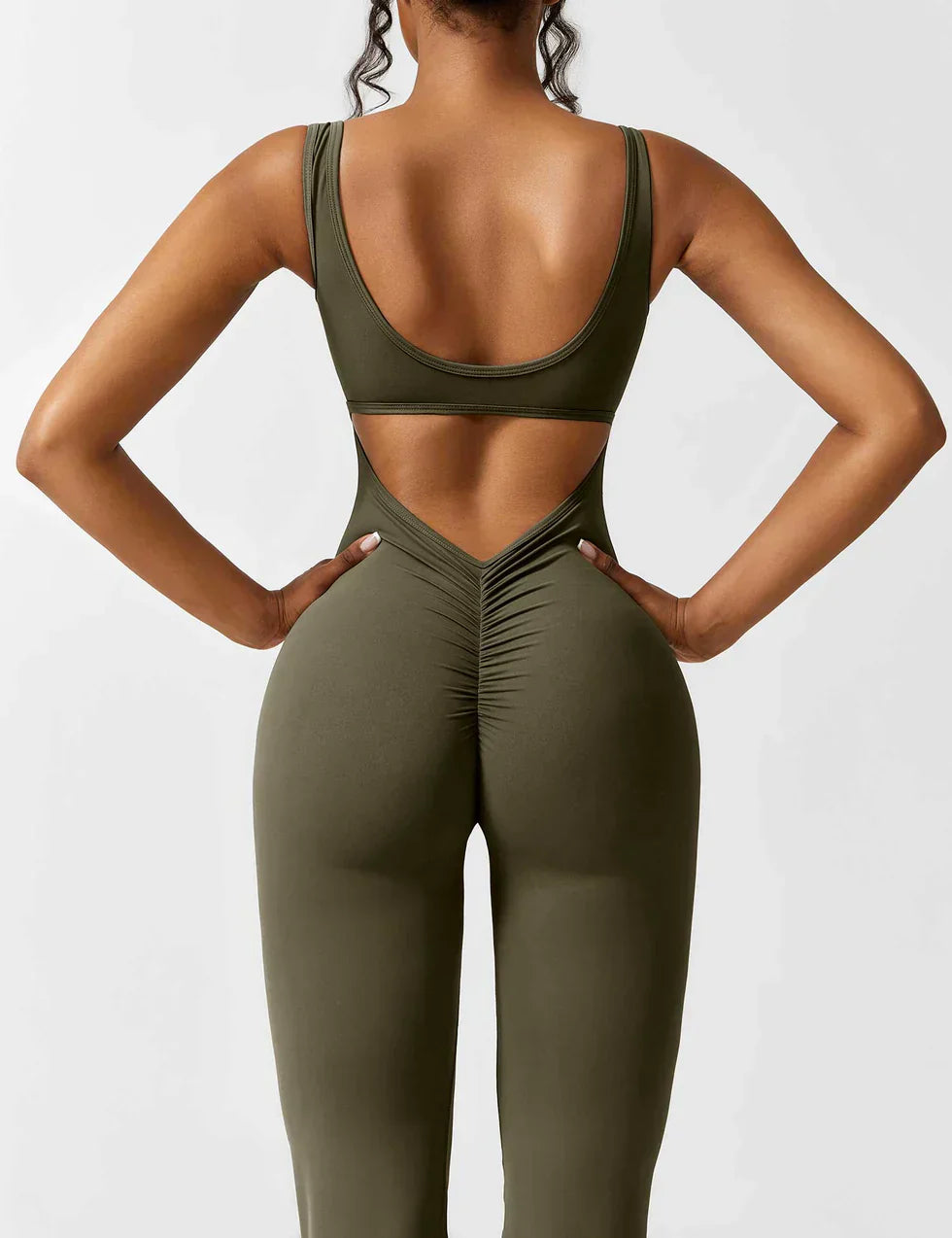 Damen Jumpsuit – Ärmellos, Offener Rücken, Schlagbein, Dehnbar-83507-7f9a9311-24ba-4323-bdf3-2da1d740d71a