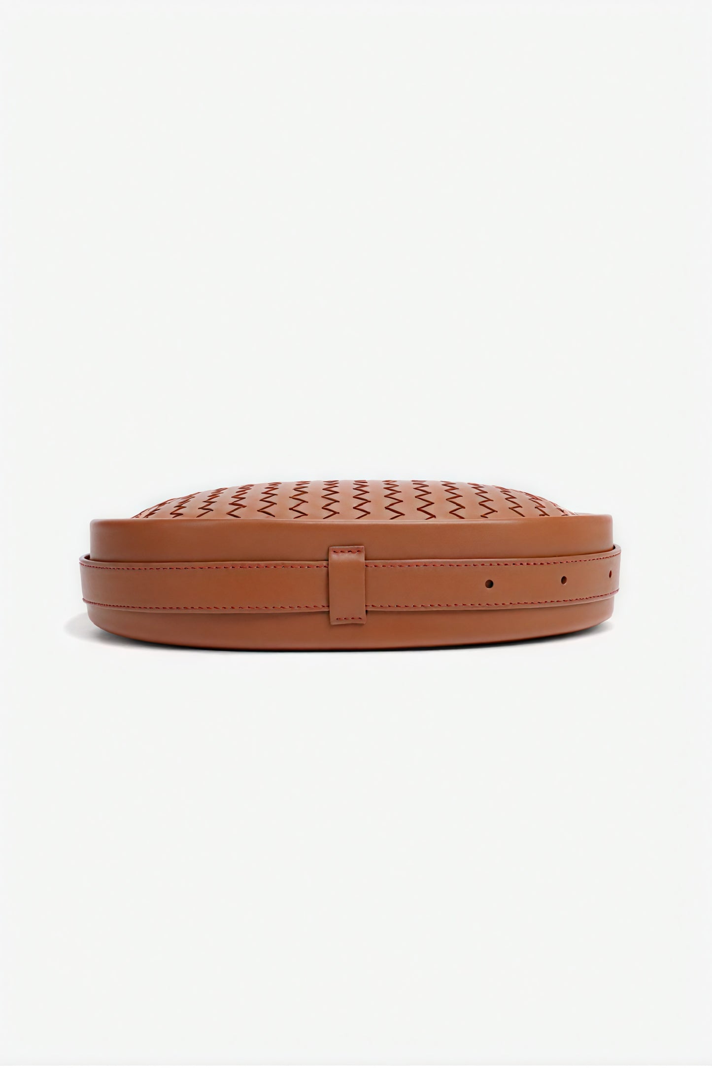 Elegante gewebte Halbmondtasche