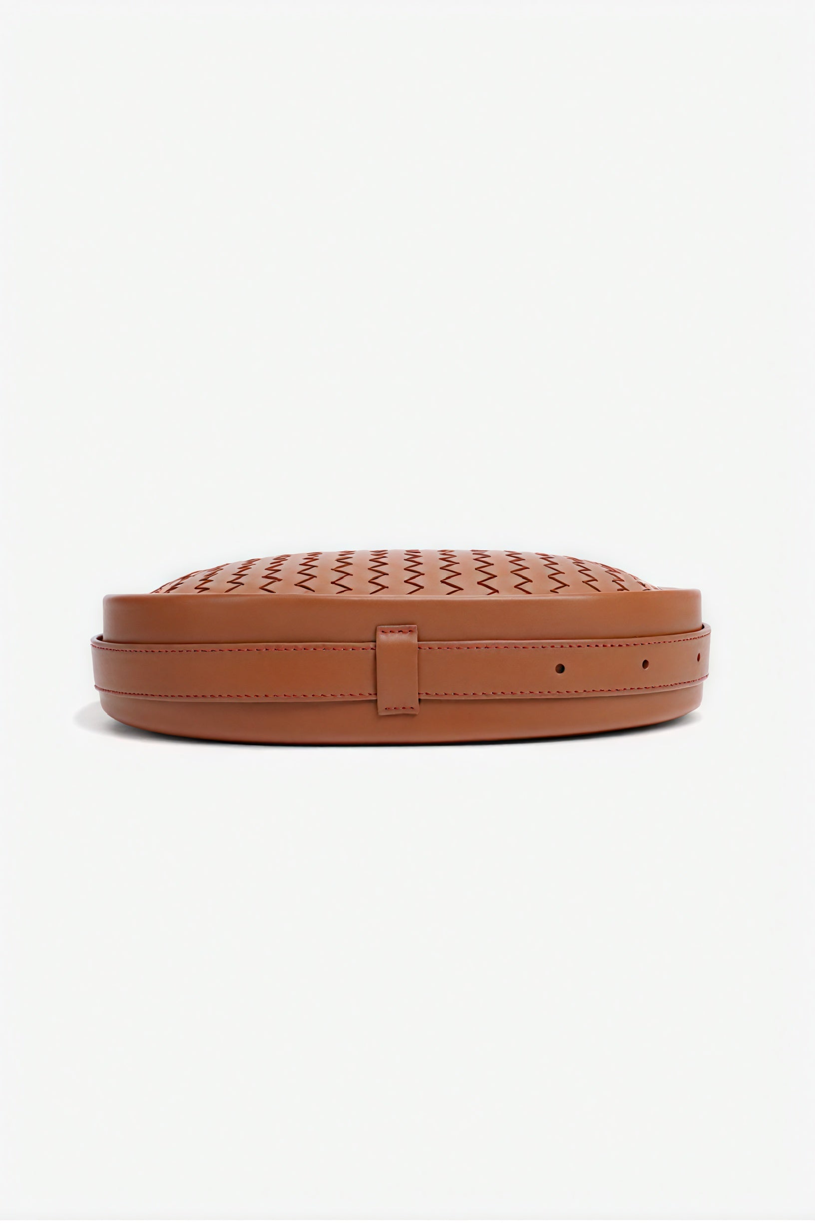 Elegante gewebte Halbmondtasche
