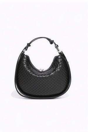 Elegante gewebte Halbmondtasche