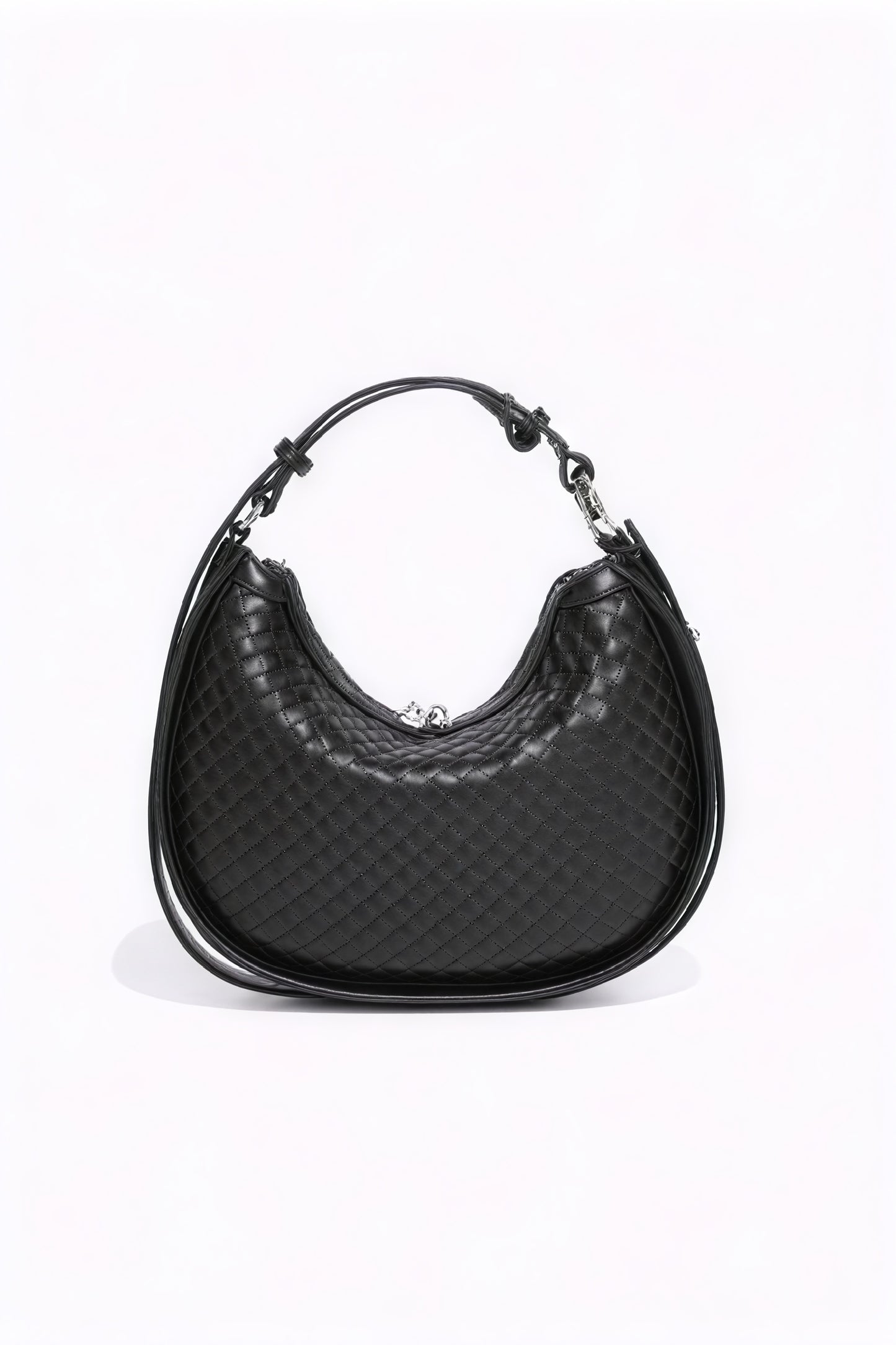 Elegante gewebte Halbmondtasche