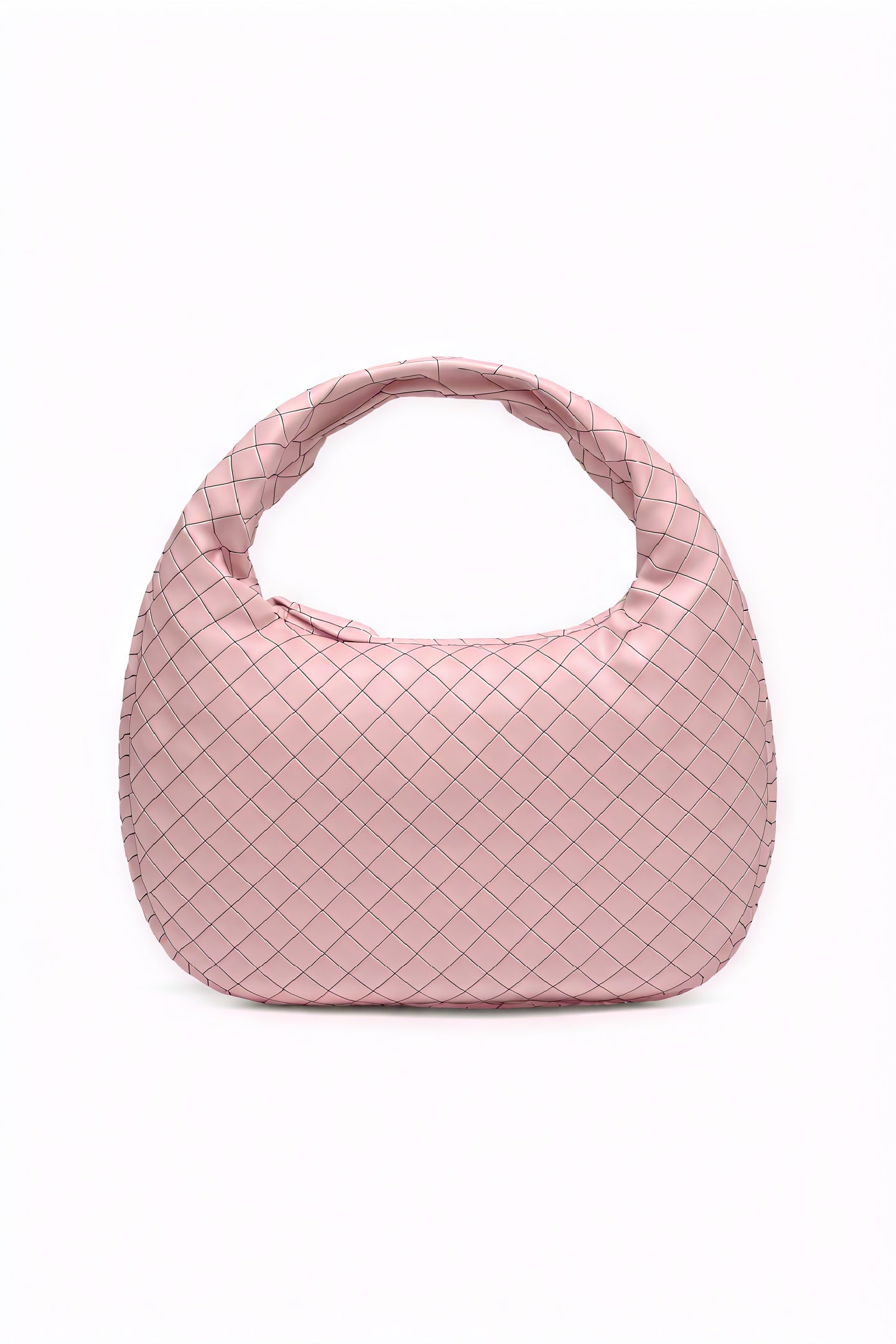 Gewebte Handtasche mit geflochtenem Griff