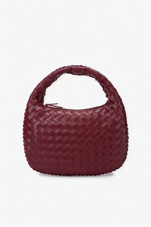 Gewebte Handtasche mit geflochtenem Griff