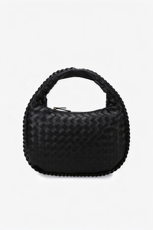 Gewebte Handtasche mit geflochtenem Griff