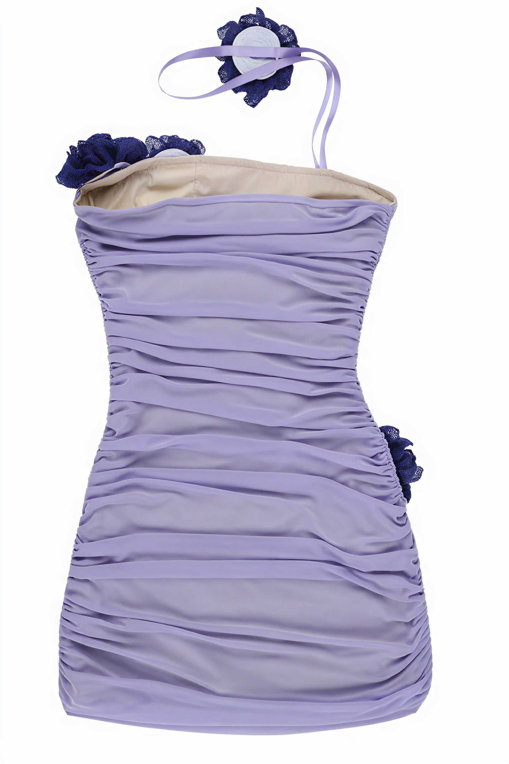 Elegantes Mini-Kleid mit floralen Details
