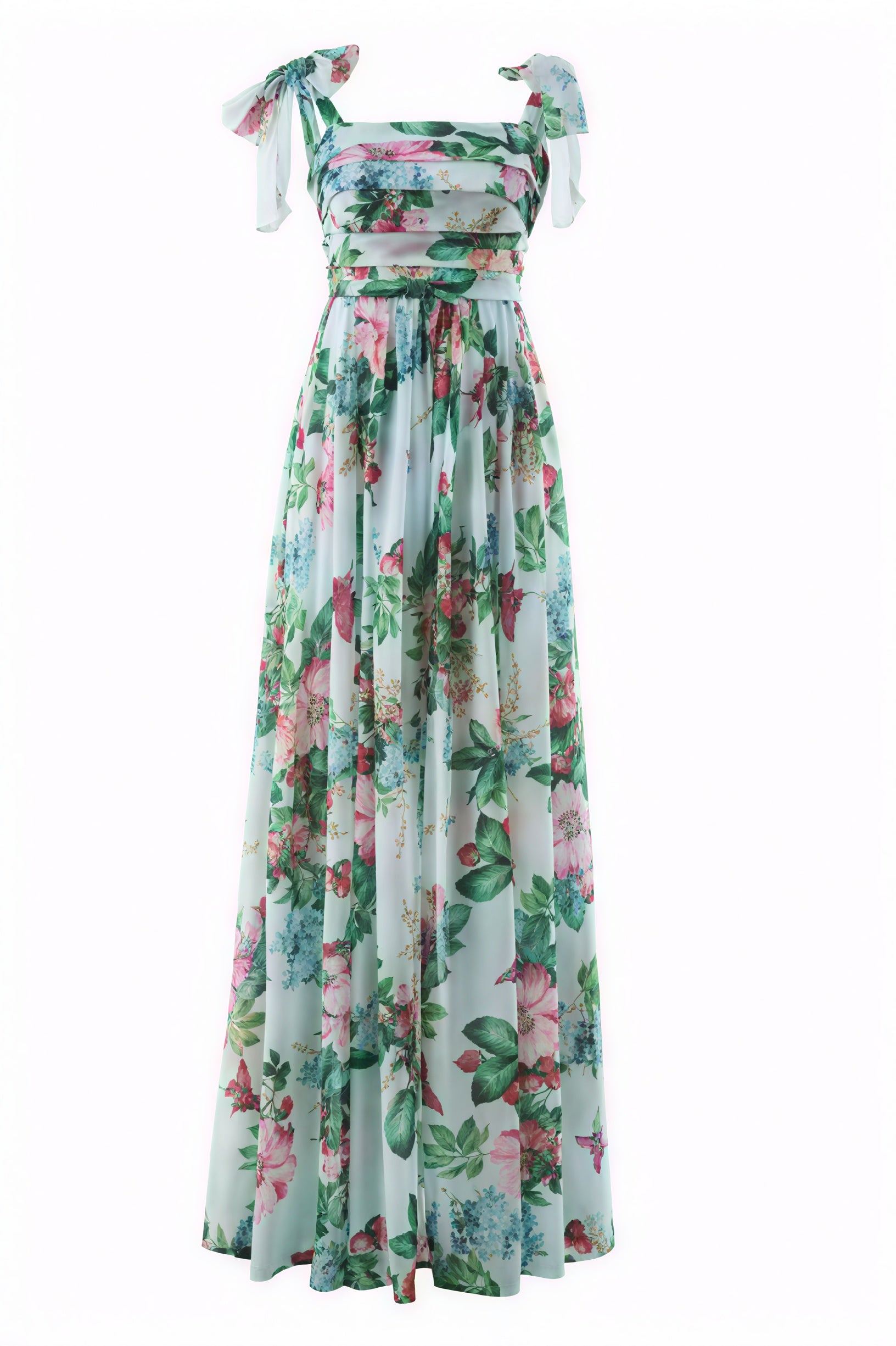Blumiges Kleid mit fließendem Schnitt