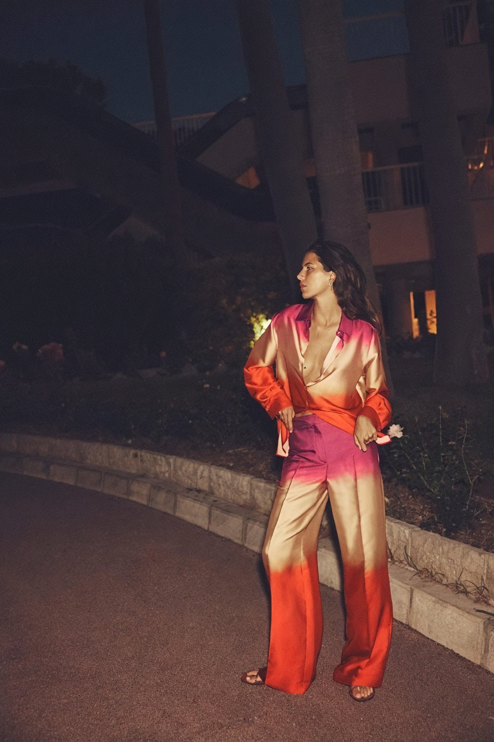 Farbverlauf Ensemble: Hemd & Hose