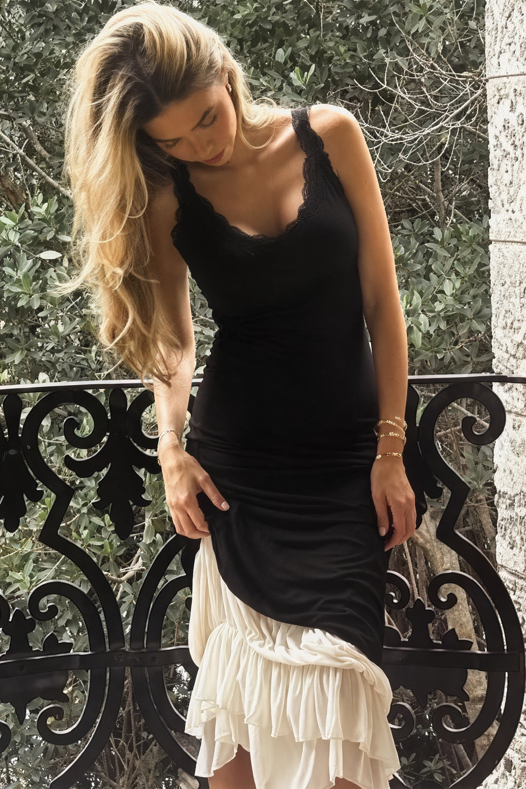 Elegantes Maxi-Kleid mit Spitze