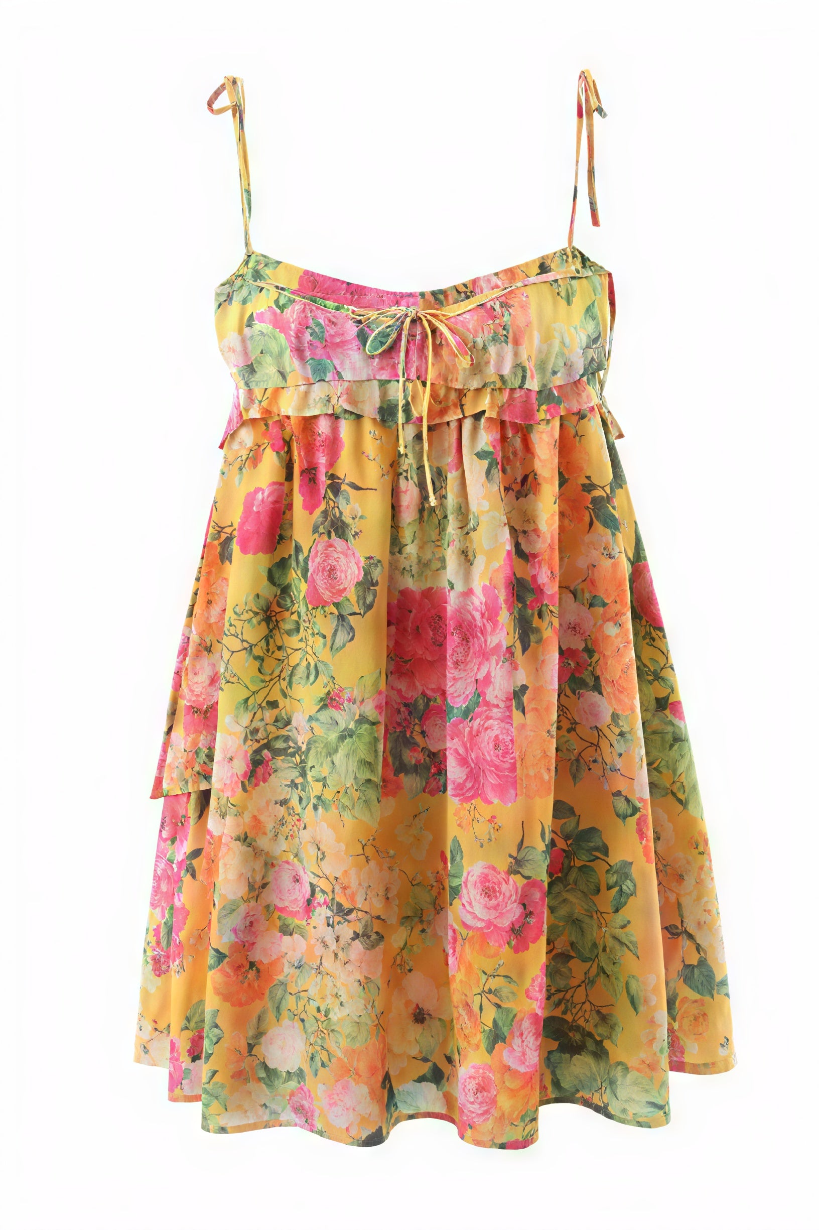 Sommerliches Mini Kleid mit Blumenmuster