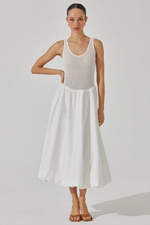 Midi-Kleid mit strukturierter Textur
