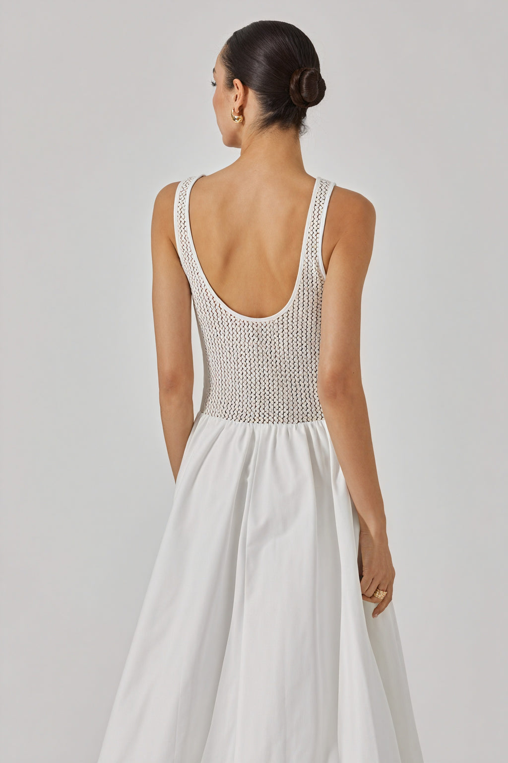 Midi-Kleid mit strukturierter Textur