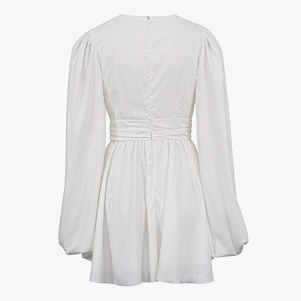 Elegantes Kleid mit Ballonärmeln & A-Linie