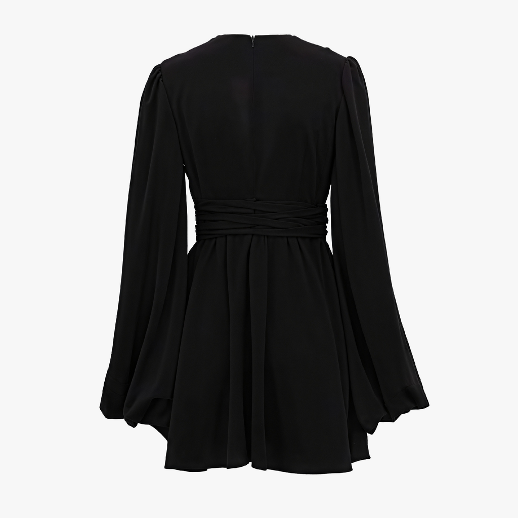 Elegantes Kleid mit Ballonärmeln & A-Linie