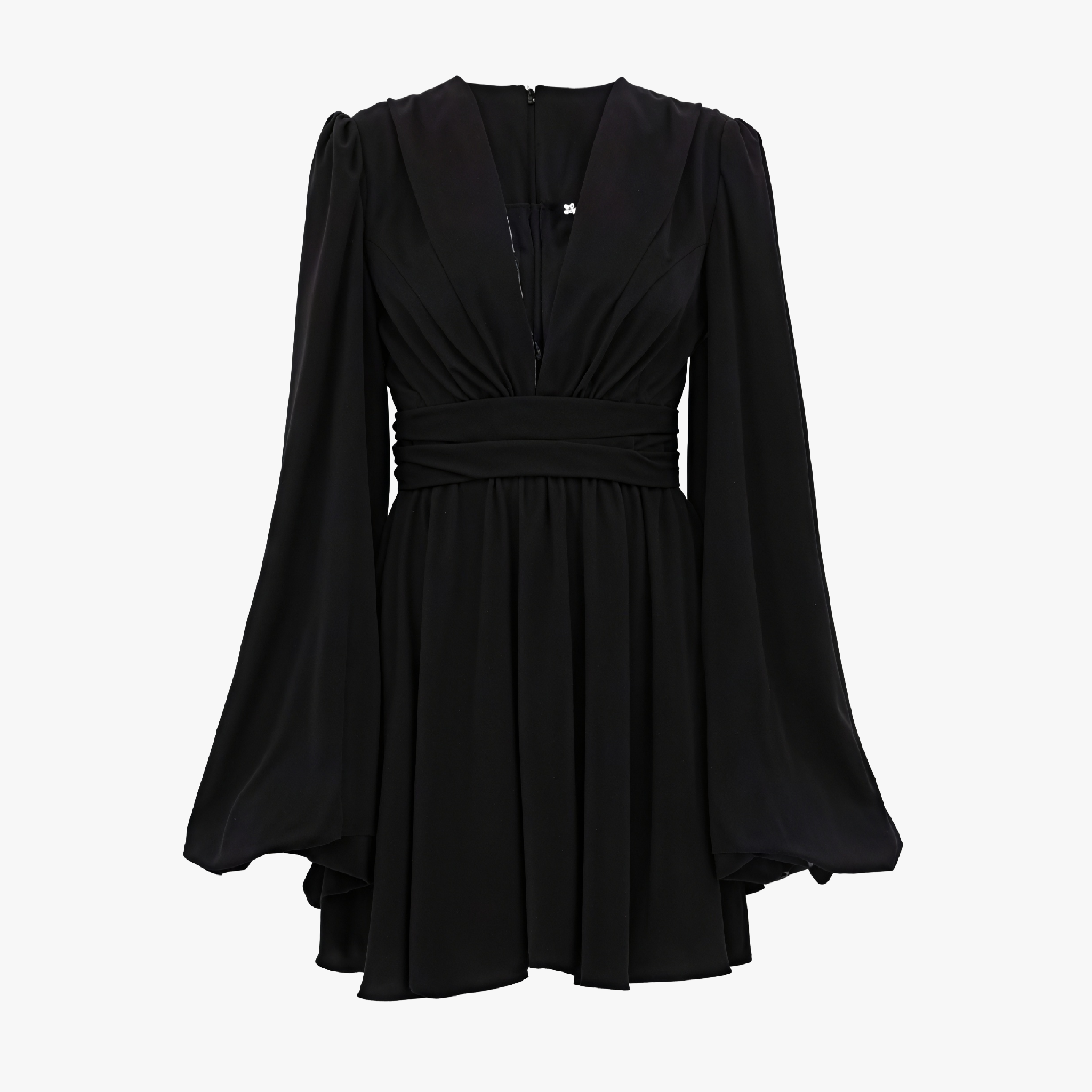 Elegantes Kleid mit Ballonärmeln & A-Linie