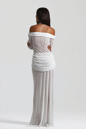 Elegantes Kleid mit Drapierung & Knotendetail
