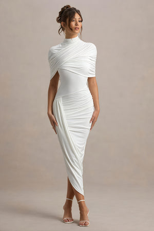 Asymmetrisches Draped Kleid