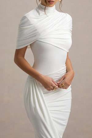 Asymmetrisches Draped Kleid