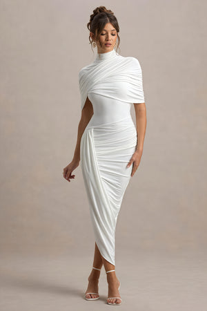 Asymmetrisches Draped Kleid