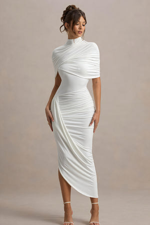 Asymmetrisches Draped Kleid