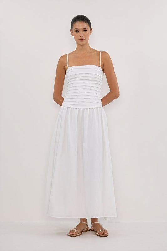 Luftiges Midi-Kleid mit A-Linien-Schnitt