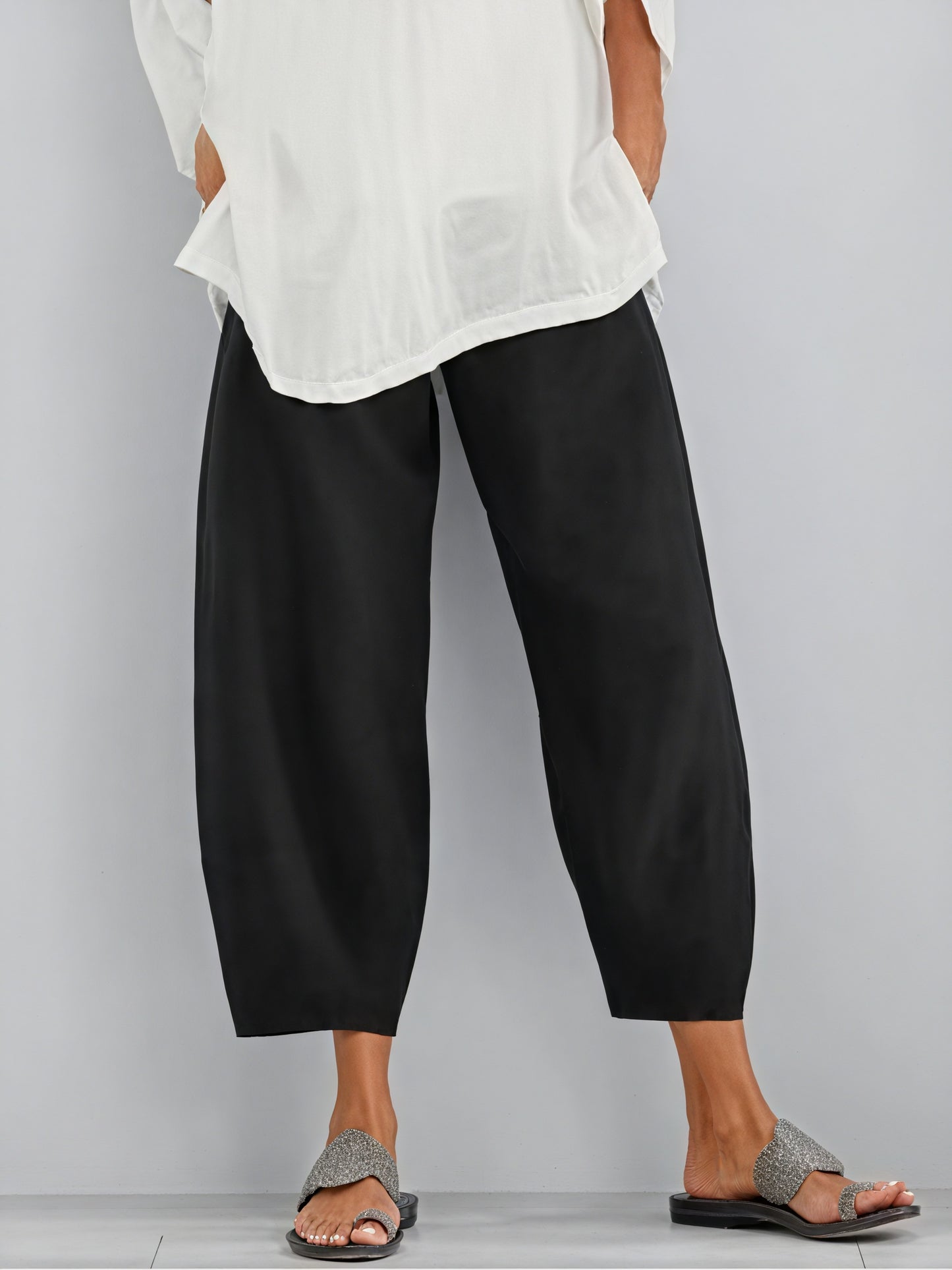 Fließende Hose mit Weitem Bein