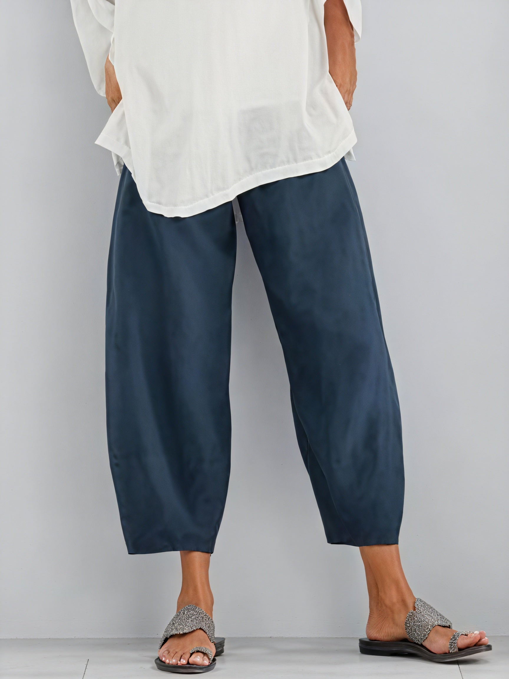 Fließende Hose mit Weitem Bein