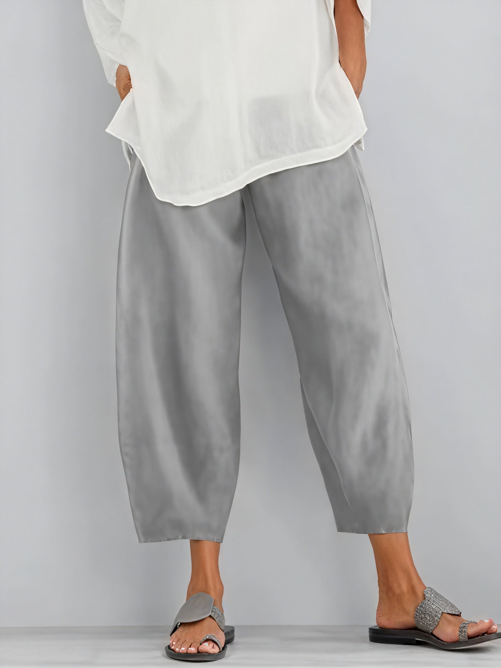 Fließende Hose mit Weitem Bein