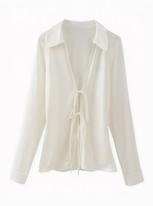 Elegante Bluse mit Bindedetail