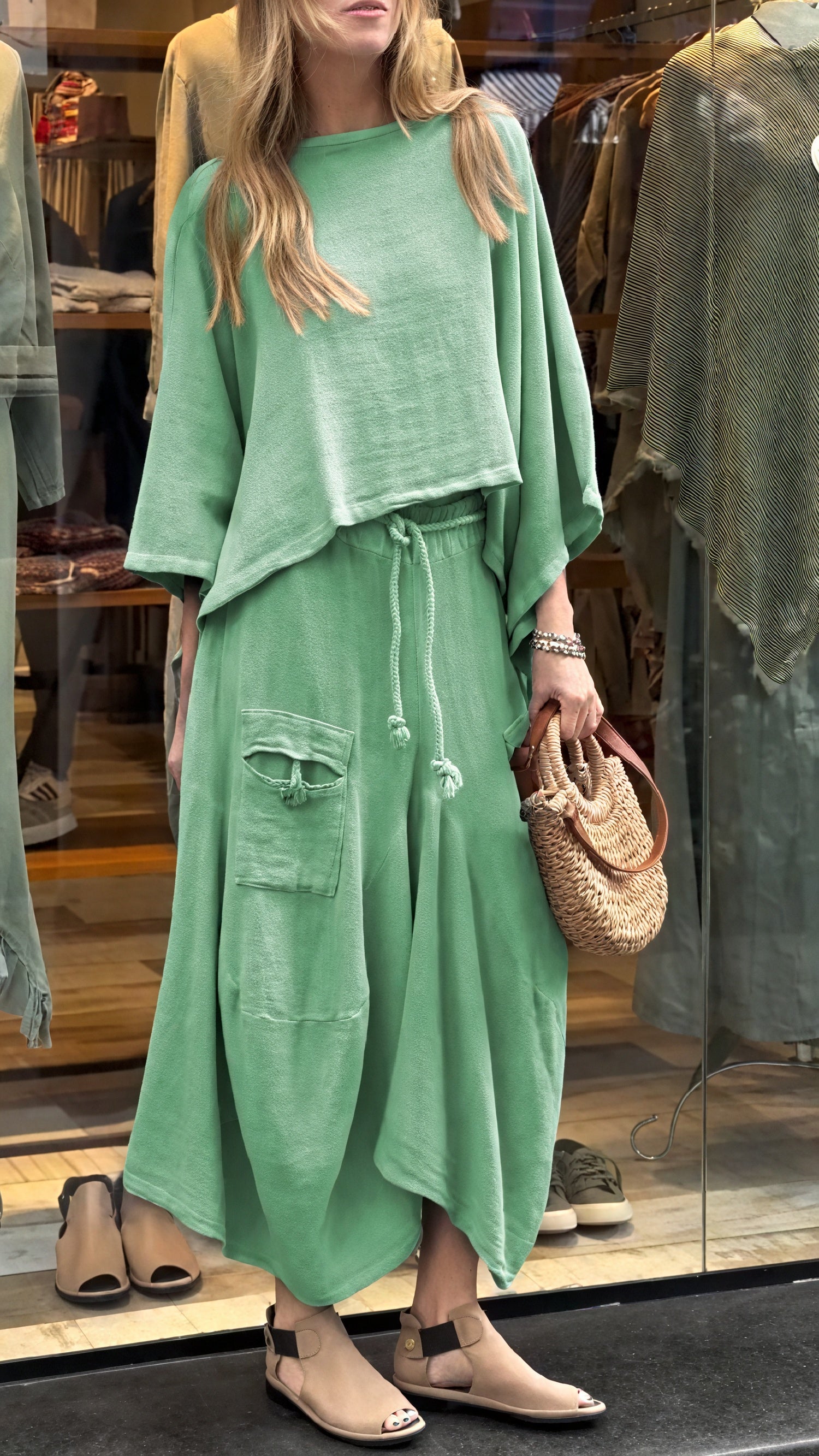 Damen Zweiteiler Set – Lockere Passform, Kordelzug, mit Taschen-81991-8093b152-75a4-45ae-82b9-a61df4200235