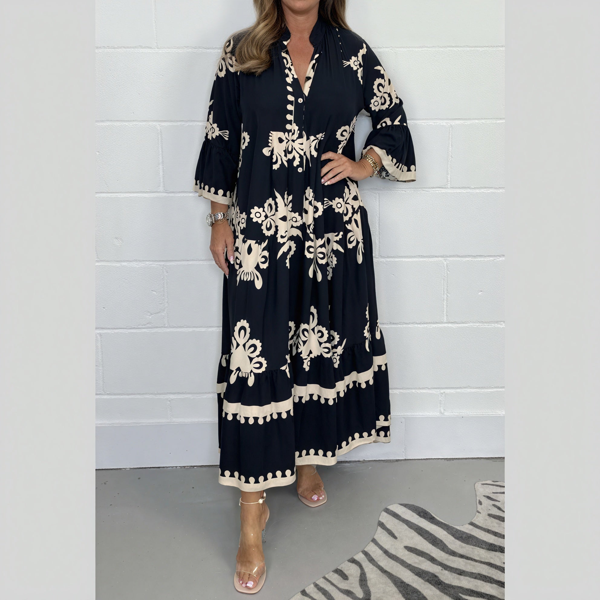 Fließendes Kleid mit Bohème-Flair