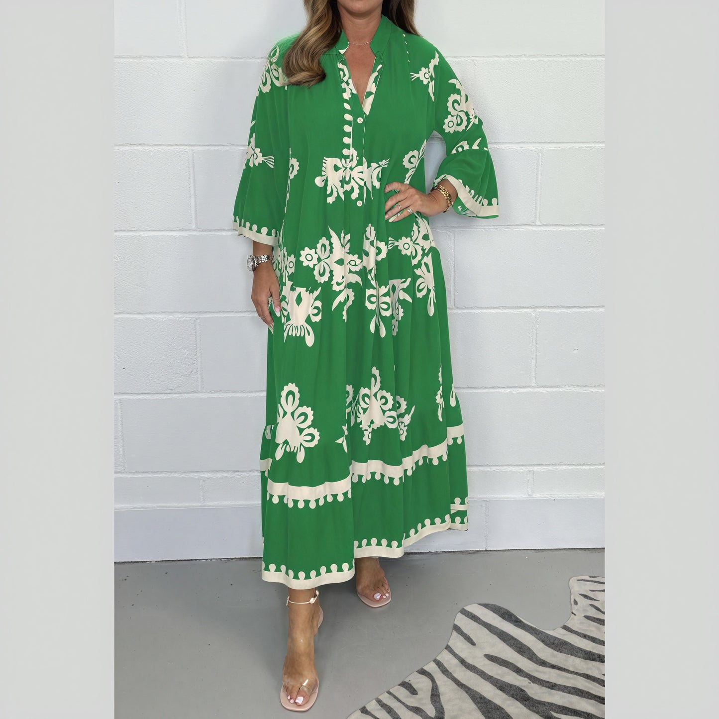 Fließendes Kleid mit Bohème-Flair