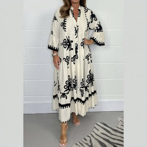 Fließendes Kleid mit Bohème-Flair