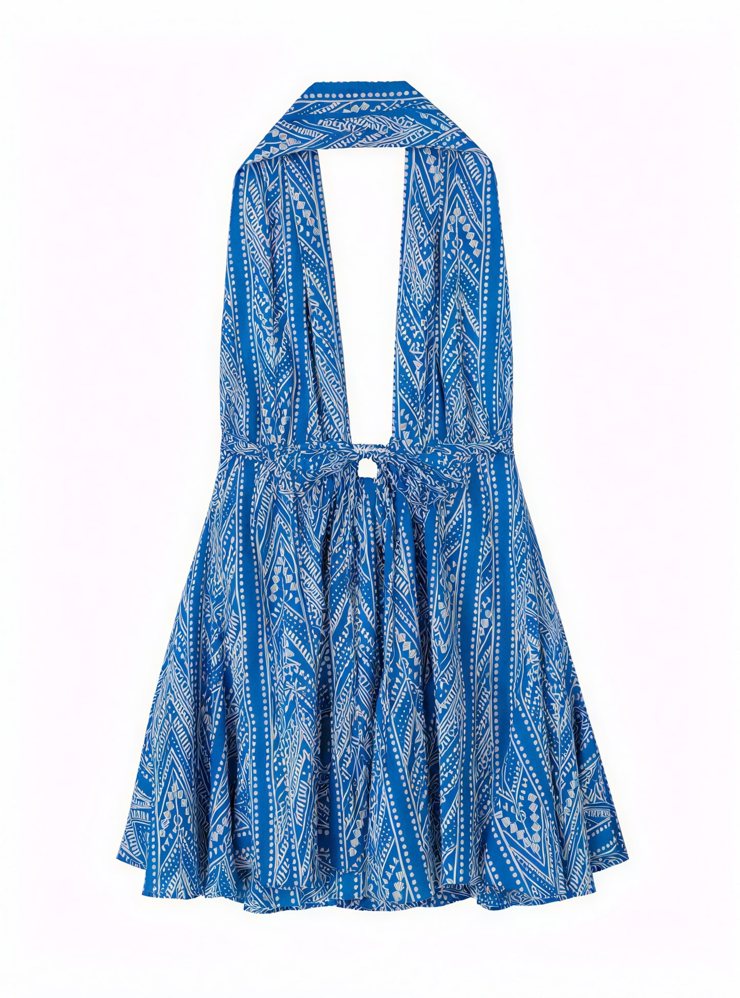 Fließendes Sommerkleid mit Neckholder