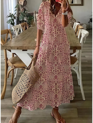 Fließendes Kleid mit floralem Muster