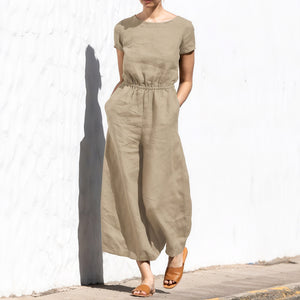 Weitbein Jumpsuit mit Tunnelzug