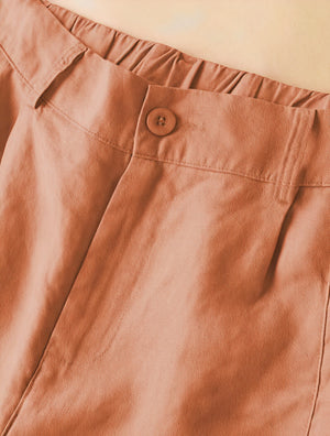 Weitgeschnittene Culottes mit hohem Bund