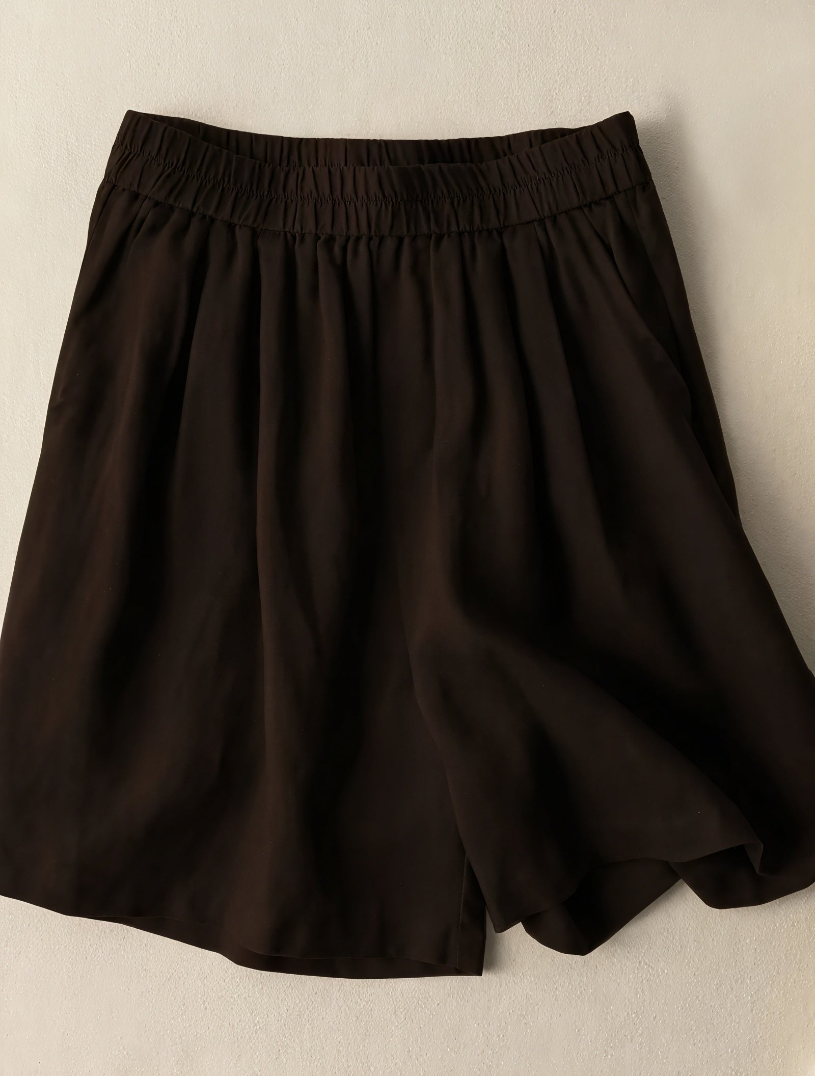 High-Waist Shorts mit Weitem Bein