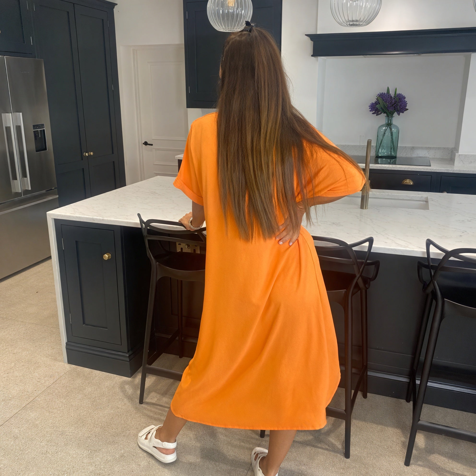 Tiffany Maxi Knot Dress - Blush Boutique Essex