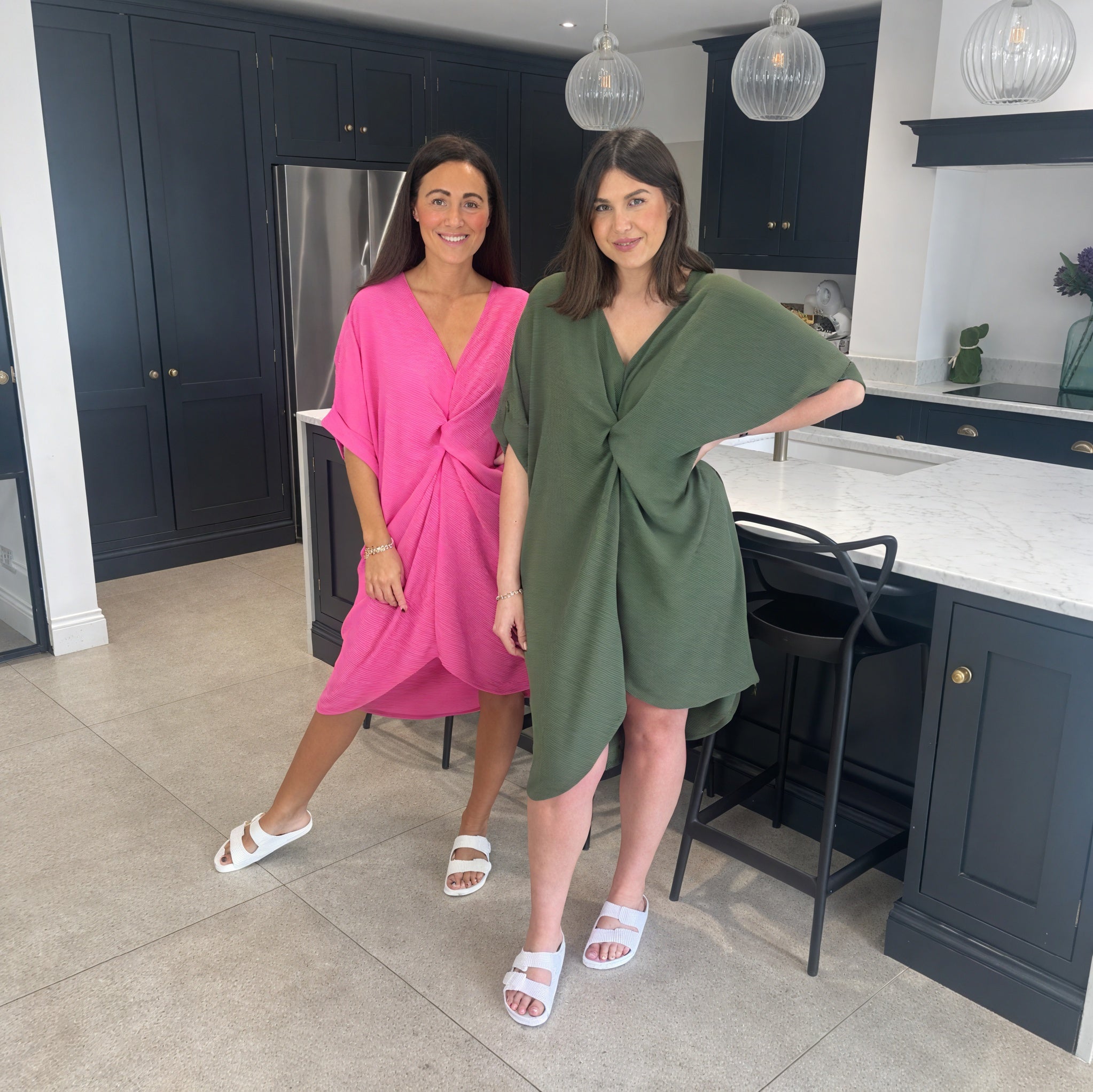 Tiffany Maxi Knot Dress - Blush Boutique Essex