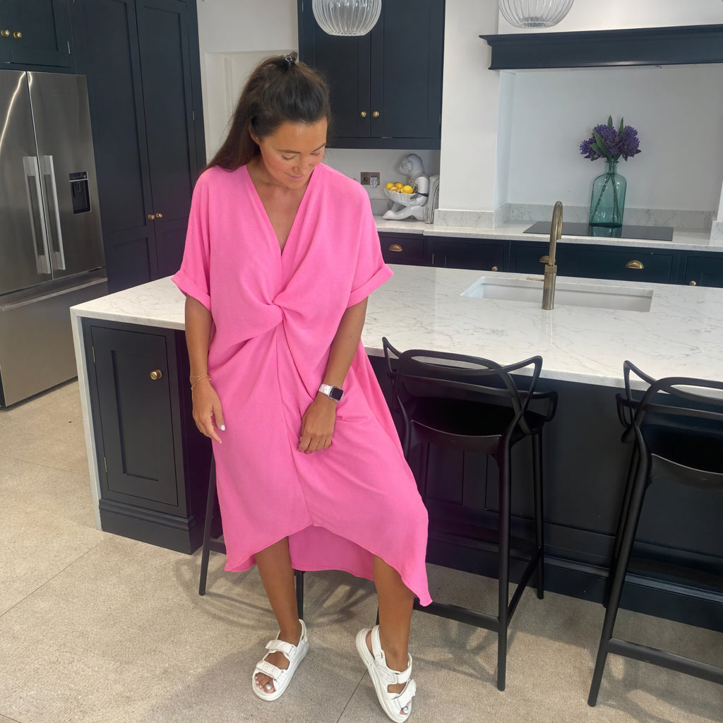 Tiffany Maxi Knot Dress - Blush Boutique Essex