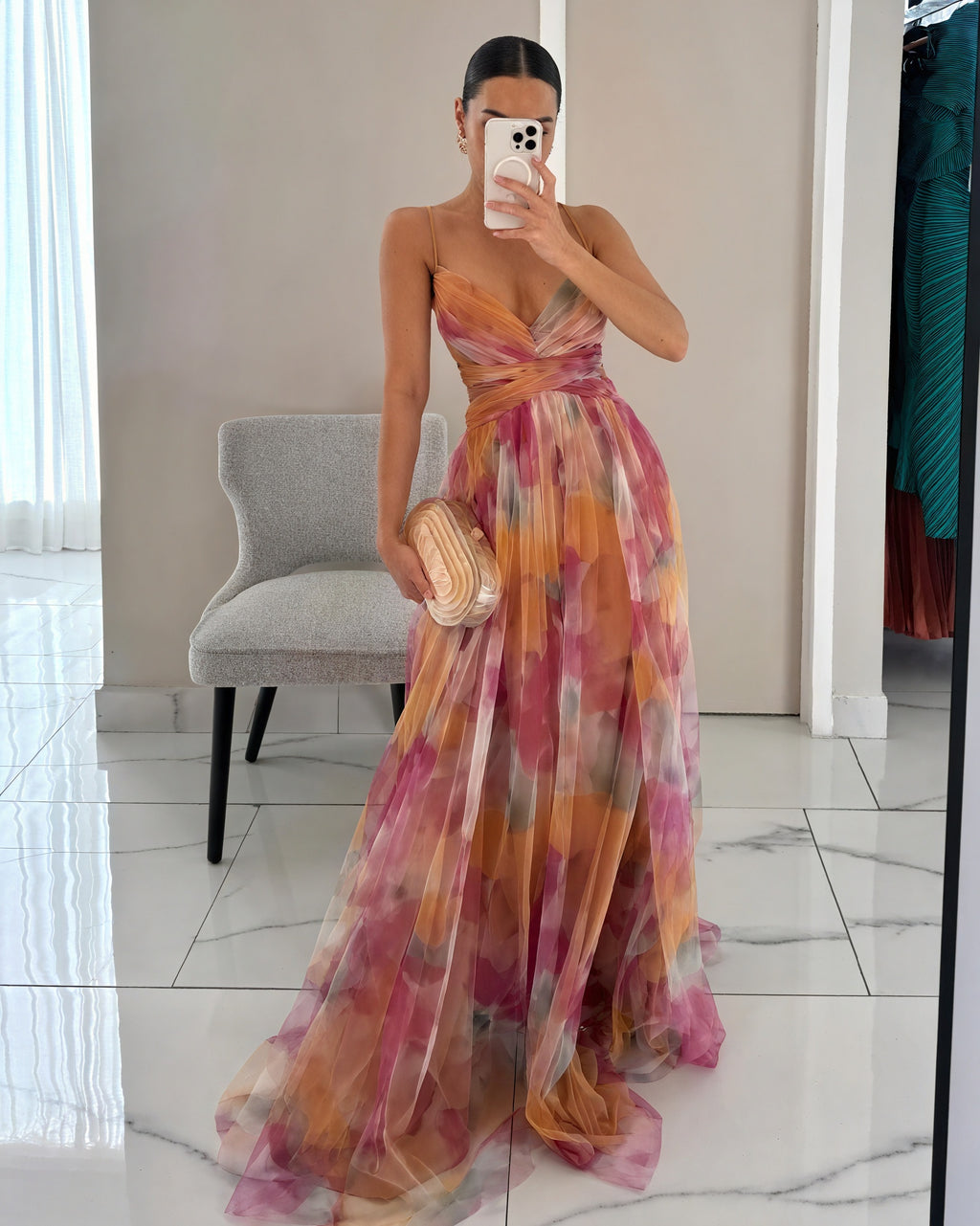 Madeline | Floral Maxi Dress for Effortless Elegance - Image 1