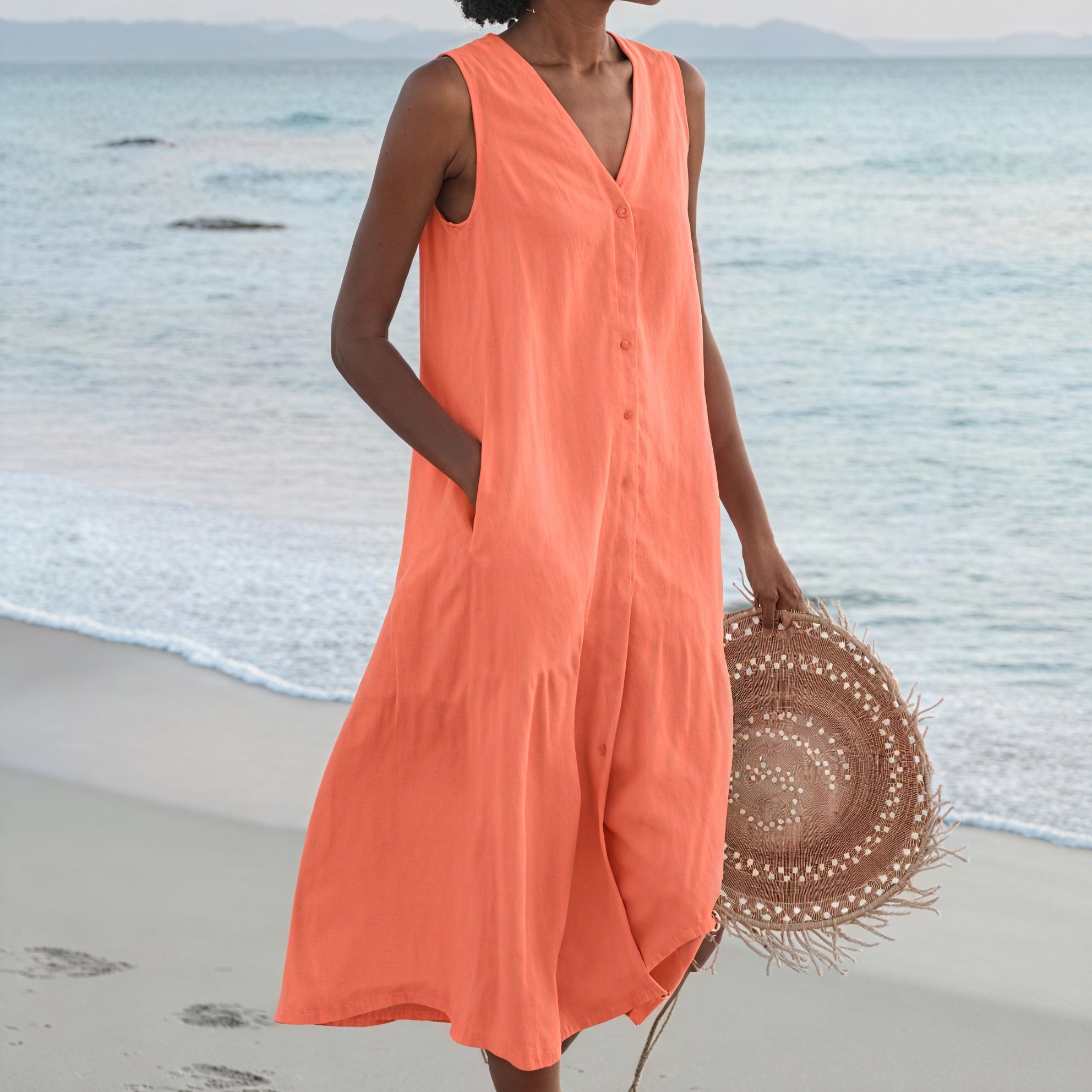 Sheila | Elegant Button-Down Summer Dress for Comfort and Style - Image 5