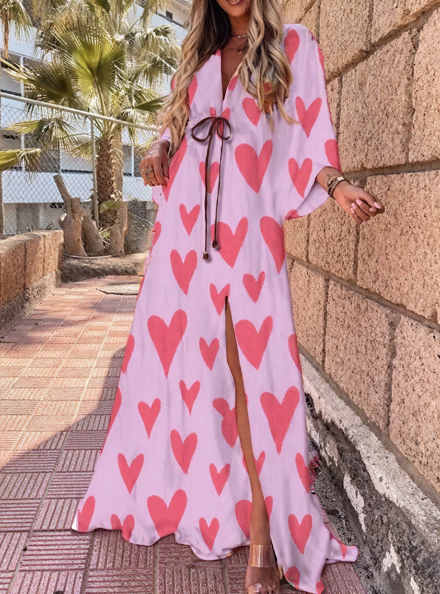 Marilyn | Colorful Maxi Dress with Graphic Print - Image 5