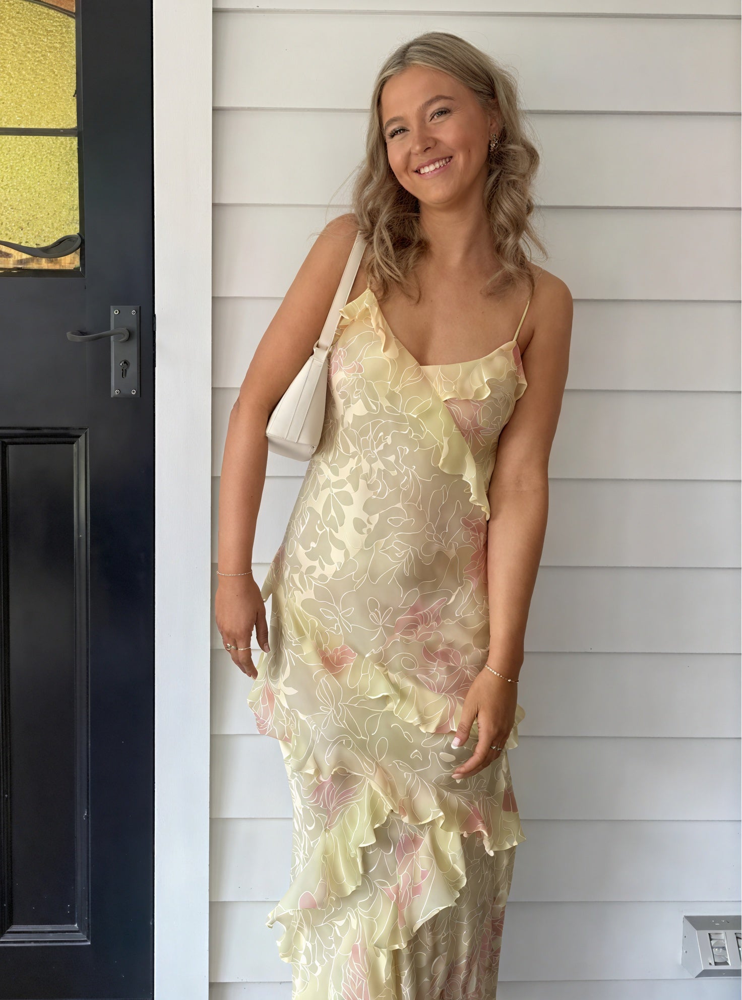 Kleidhaus Damen Sommerkleid – Ärmellos, Fließend, mit Spaghettiträgern & Rüschen-83280-895a8aa1-0ecb-4f6a-81e9-5e3415a526dc