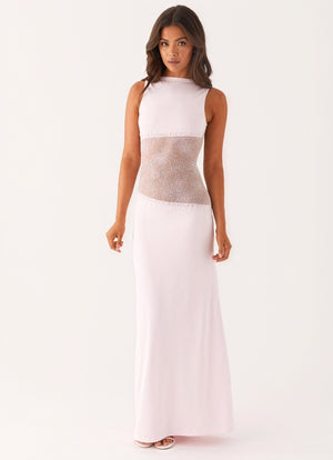 Damen Maxikleid – Ärmellos mit Spitzenpanel, Elegant, Abendkleid-83478-c1e3a9b6-cfa3-4458-9e0e-1f8c09d77774